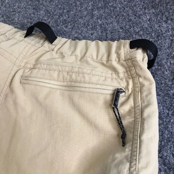 Patagonia Hiking Shorts Mens Medium GI III Tan Nylon Pockets Belted - Picture 9 of 10